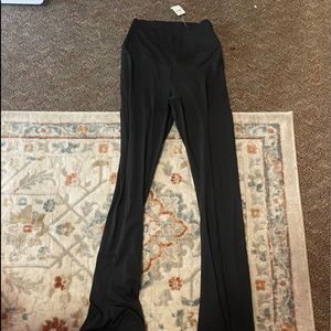 aerie crosswaist flare leggings